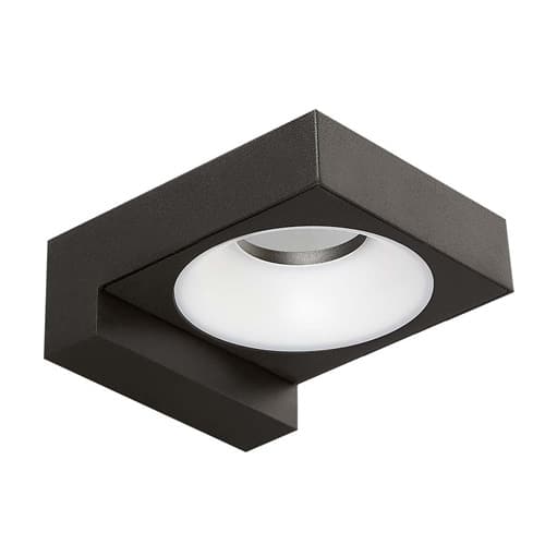Aplique Exterior Para Muro 8W Negro AACHEN III