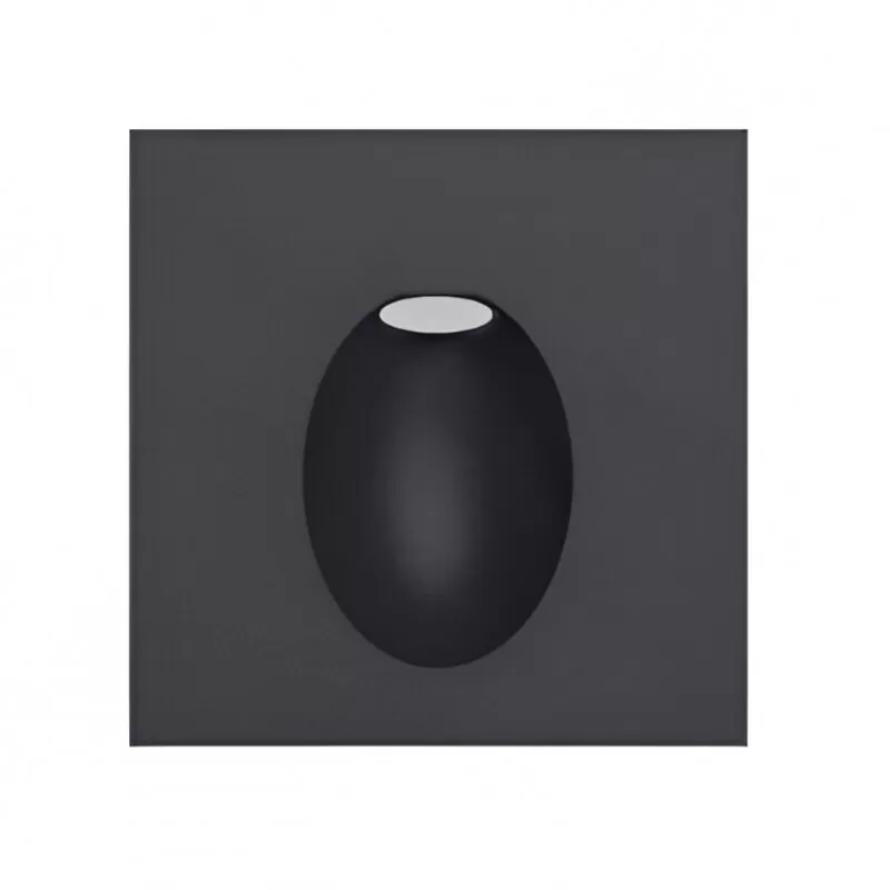 Aplique Interior Para Pared 3W Negro CYNARA