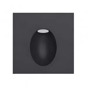 Aplique Interior Para Pared 3W Negro CYNARA