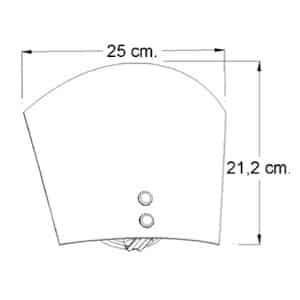 Aplique Interior Ilumeco Ref 4150C-07-17 Areli