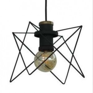 Lámpara Colgante Ilumeco Ref. 3148A - 17 Negro Mate