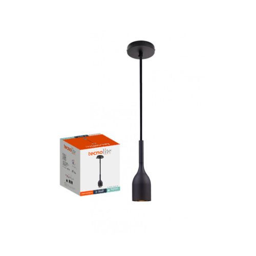Portalámpara Negro E27 No incluye Bombillo Tecnolite Ref: Sock106MVN