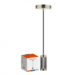 Portalámpara Hierro Antiguo E27 No Incluye Bombillo Tecnolite Ref: Sock110MVHA