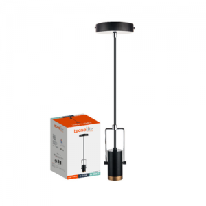 Portalámpara Negro E27 No Incluye Bombillo Tecnolite Ref: Sock114MVN