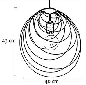 Lámpara Colgante Ilumeco Ref 3135A-1708