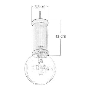 Lámpara Colgante Ilumeco Ref 3074A-1753