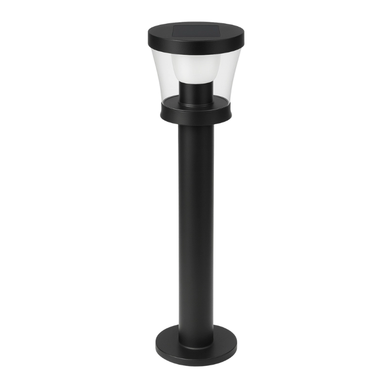 Poste Solar 03W Base Negro 6500K