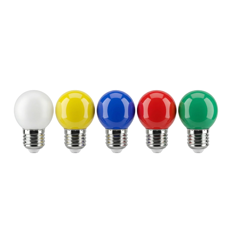 Bombillo Led Enerlux LB2067 Tipo Ping Pong E27 / G45 Blanco - Amarillo - Azul - Rojo - Verde