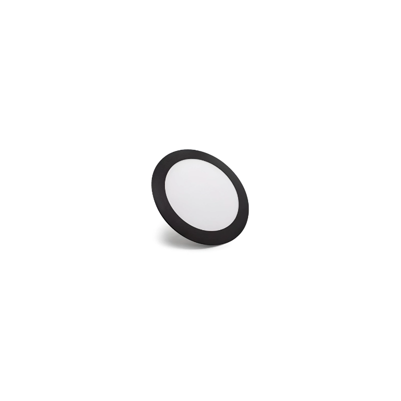Panel LED Mercury Borde Negro Redondo incrustar 3W 2.5