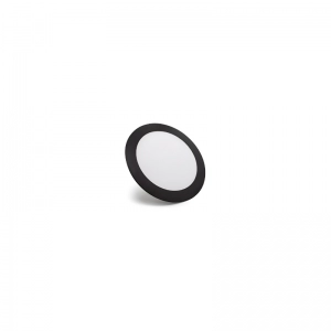 Panel LED Mercury Borde Negro Redondo incrustar 3W 2.5