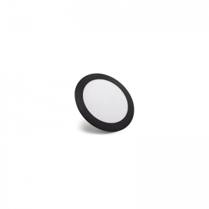 Panel LED Mercury Borde Negro Redondo incrustar 6W 4