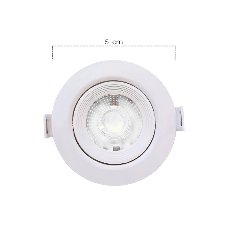 Bala LED Mercury De incrustar Redonda 3W 3000K