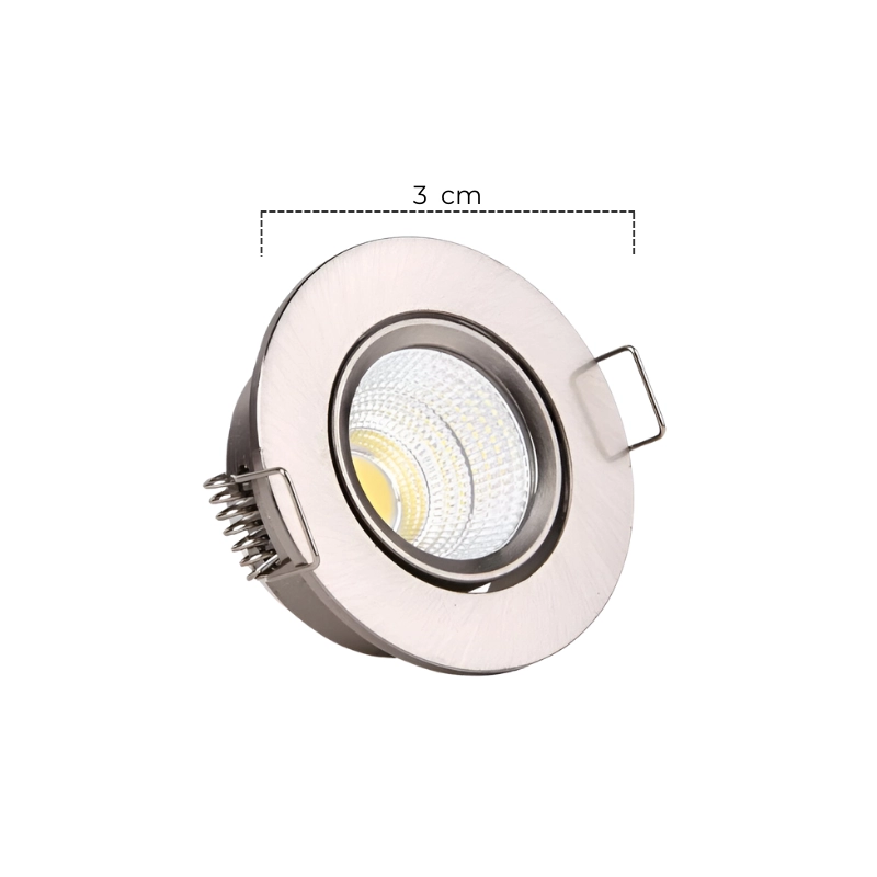 Bala LED Mercury De incrustar Redonda 3W 6500K Satín