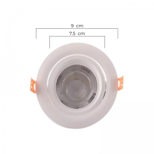 Bala LED Mercury 5W 6500K Blanca Redonda