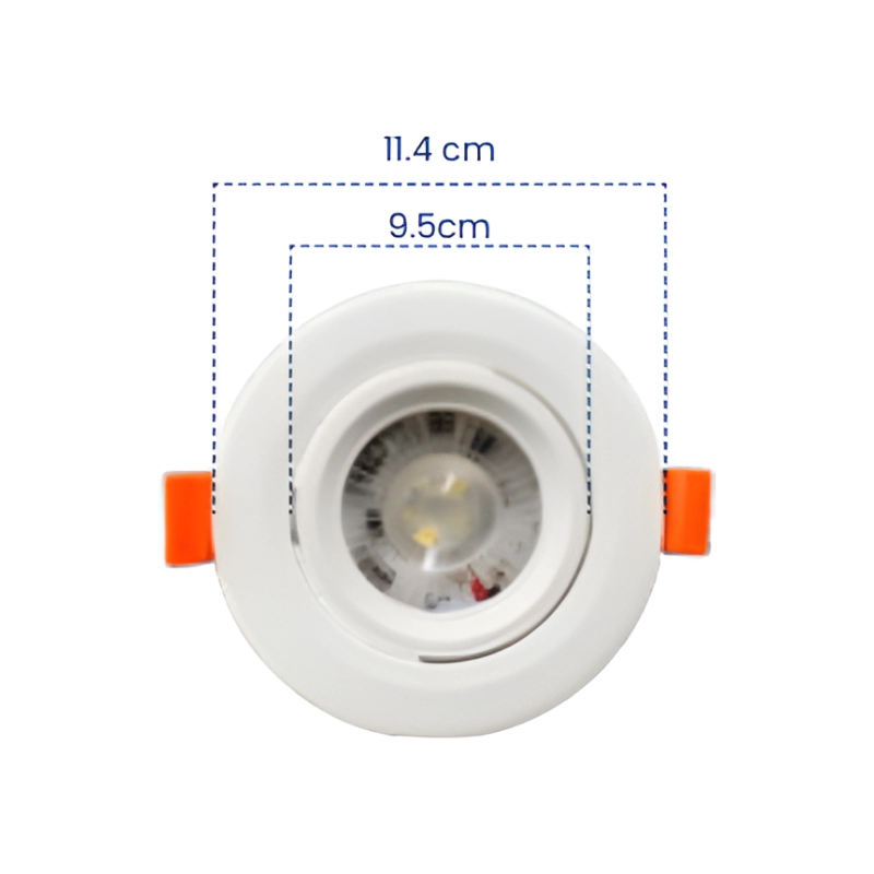 Bala LED Mercury 9W 3000K Blanca Redonda