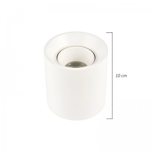 Bala Mercury Cilindro Blanca sobreponer