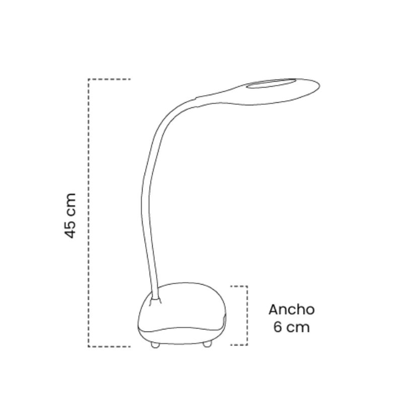 Lámpara Mesa Mercury Flexible 4W