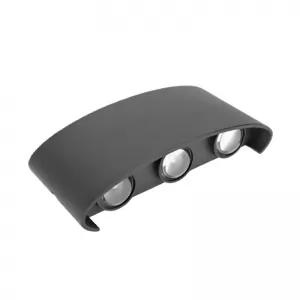 Aplique Mercury Led Up & Down Negro 6W