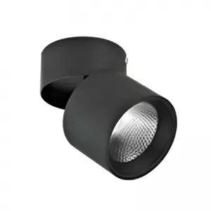 Spot LED Mercury Giratorio Cilíndrico 24W Negro Luz Cálida