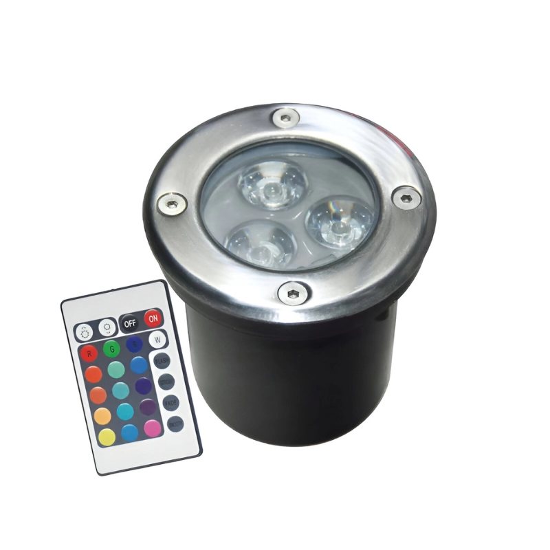 Bala LED De Piso 3W RGB ILUMAX