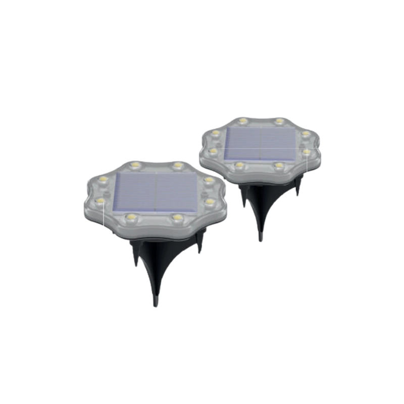 Pack x2 Estaca Solar Led 0.5W Luz Cálida ILUMAX