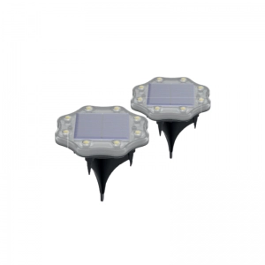 Pack x2 Estaca Solar Led 0.5W Luz Cálida ILUMAX