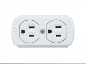 Toma Enerlux Sobreponer  Doble 15A  Blanca