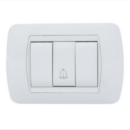 Pulsador Enerlux Timbre Blanco