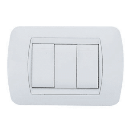 Interruptor Enerlux Sencillo Conmutable Blanco
