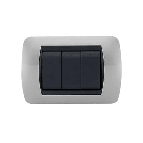 Interruptor Enerlux Triple Silver