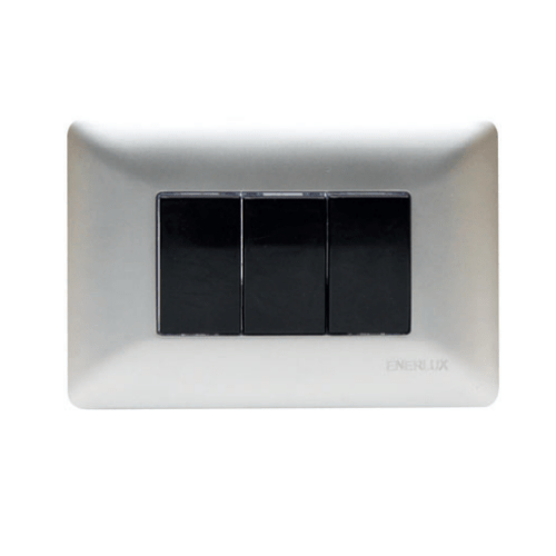 Interruptor Enerlux Triple Silver