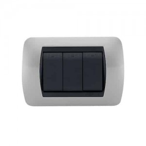 Interruptor Enerlux Triple Silver