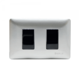 Interruptor Enerlux Doble Conmutable Silver
