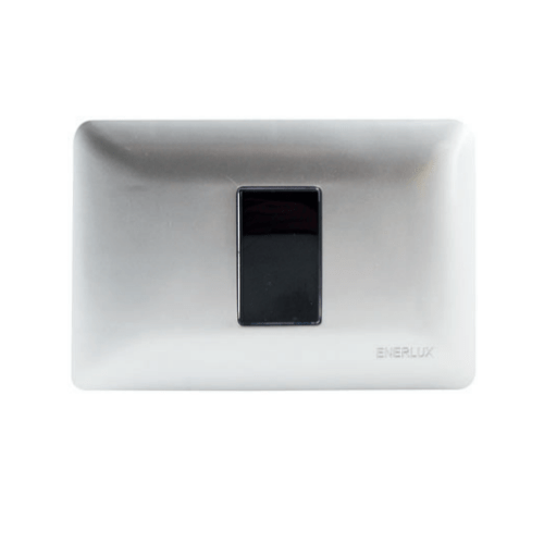 Interruptor Enerlux Sencillo Conmutable Silver
