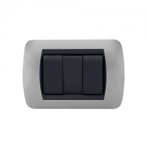 Interruptor Enerlux Sencillo Silver