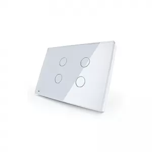 Interruptor Cuádruple Smart Touch Blanco