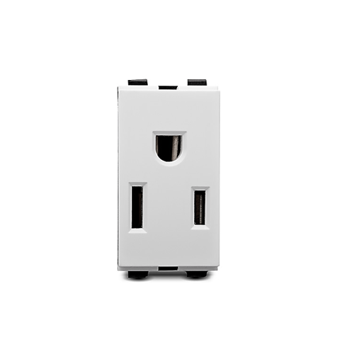Modulo Tomacorriente Americano 2P+E Veto