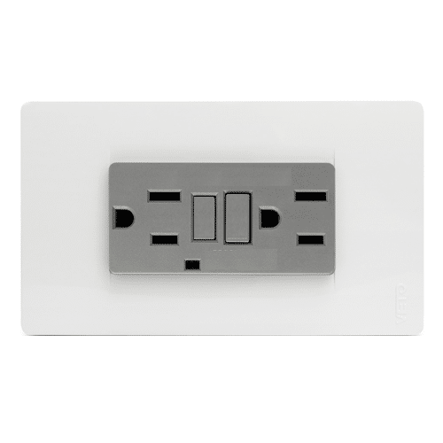 Toma Premium Doble Gfci 15A Blanco