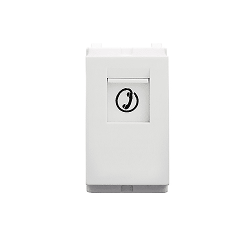 Modulo Premium Jack Telefono Rj14 Blanco