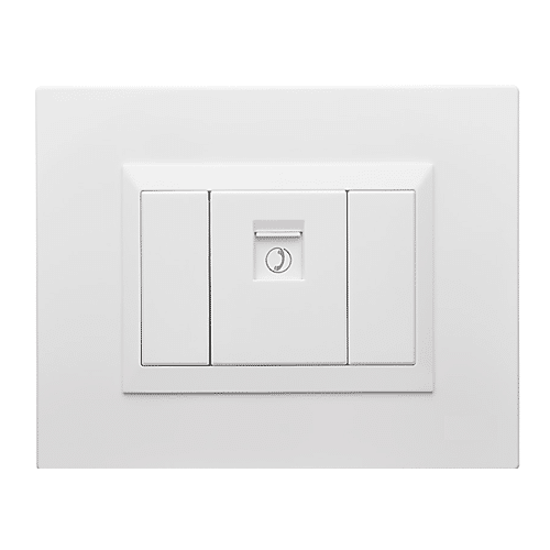Jack Plura Telefono Rj25 Sencillo Blanco