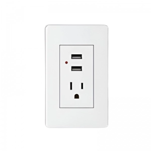 Toma + USB Línea Plus Color Blanco