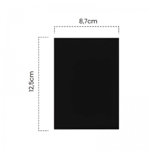Placa Ciega Negra Luxury