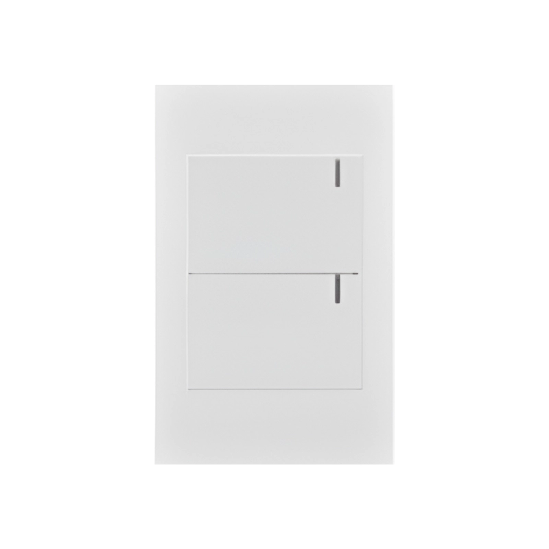 Interruptor Doble Conmutable Premium Blanco