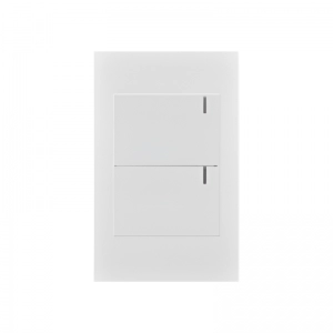 Interruptor Doble Conmutable Premium Blanco