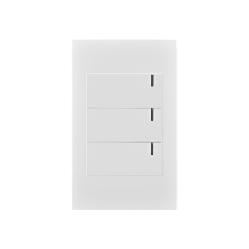 Interruptor Triple Conmutable Premium Blanco