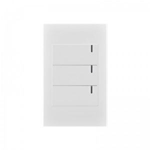 Interruptor Triple Conmutable Premium Blanco