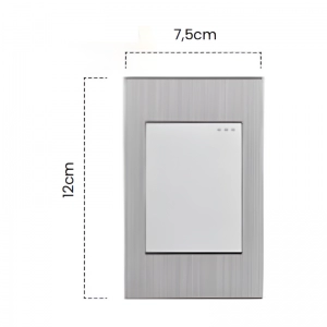 Interruptor Sencillo Conmutable stainless