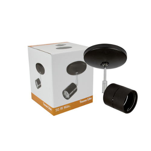 Spot Sobreponer No Incluye Bombillo Tecnolite Ref: YSN-368 BELLAGIO Negro