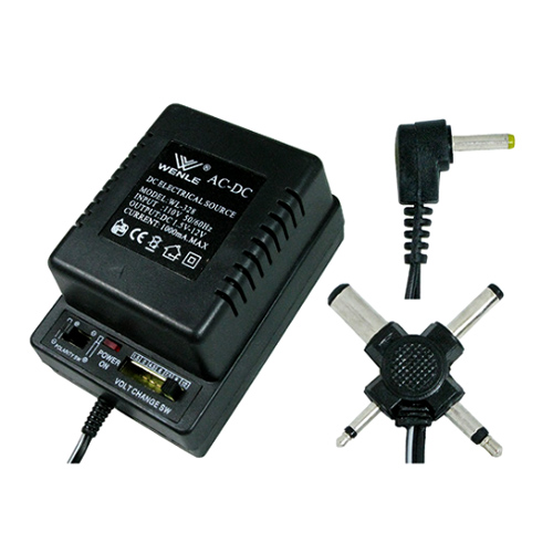 Adaptador de Corriente de Transformador 1A, Voltaje Variable de 1.5Vdc hasta 12Vdc