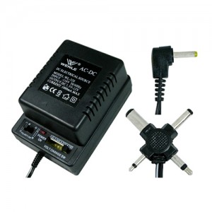Adaptador de Corriente de Transformador 1A, Voltaje Variable de 1.5Vdc hasta 12Vdc